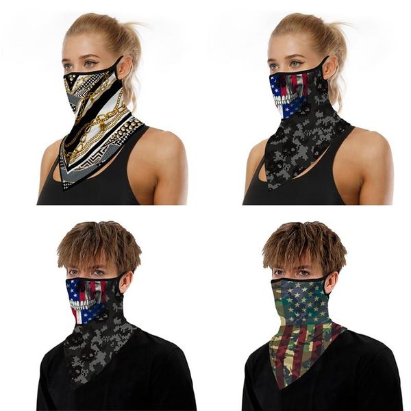 

face bandana ear loops ask rave balaclava scarf neck gaiters anti-dust wind protection motorcycle bike bicycle cycling outdoor caps & masks, Black