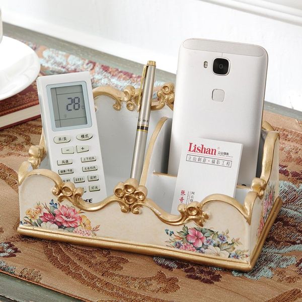 

remote control receiver box, living room table mobile phone sundries, storage tea sorting box tablewine racks