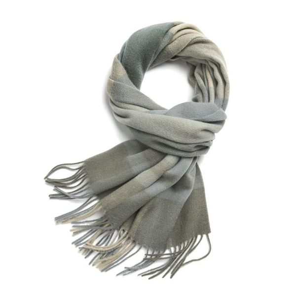 

scarves cashmere scarf factory 2021 autumn winter classic british men's plaid wool, Blue;gray