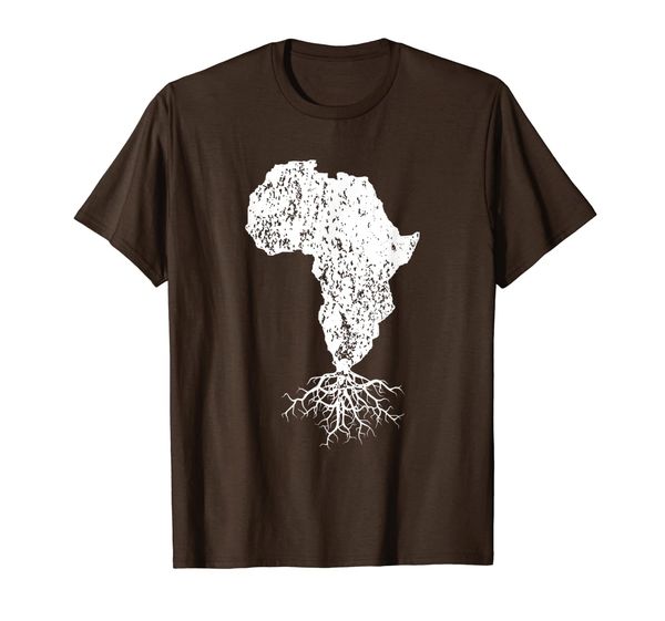 

african roots t-shirt ancestry vintage africa continent tee, White;black