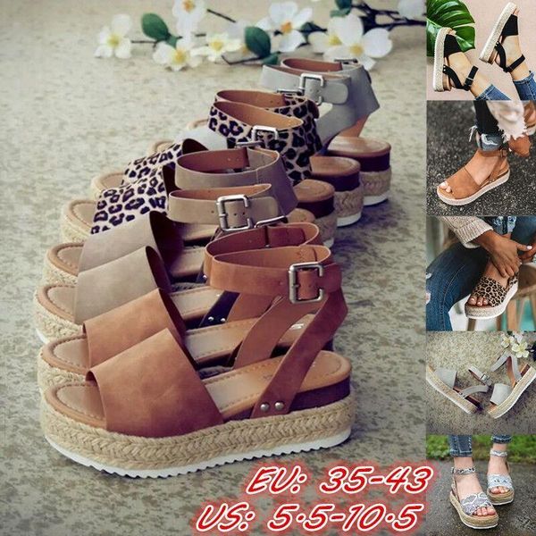 

sandals wedges shoes for women high heels summer 2021 flip flop chaussures femme platform plus size 35-43, Black