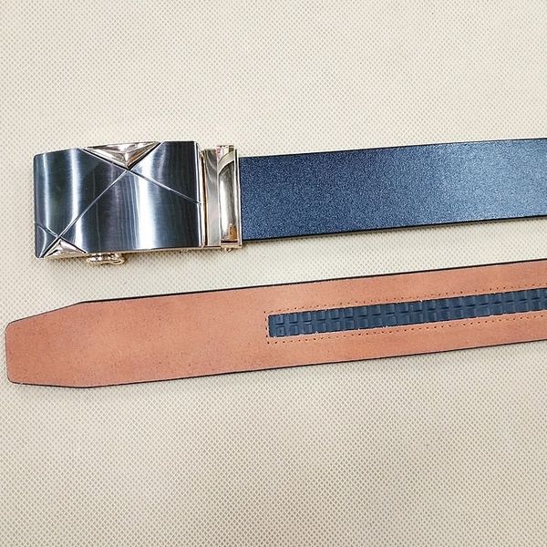 

automatic leather belt with oil edge for men, Black;brown