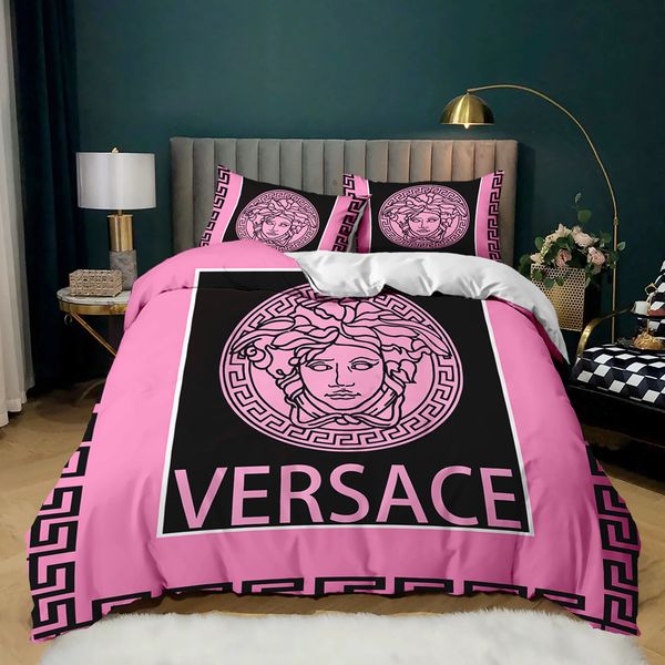 

luxury design printed textile 3-piece bedding, duvet cover modern style, household goods/holiday gifts/l, including 2 pillowcases