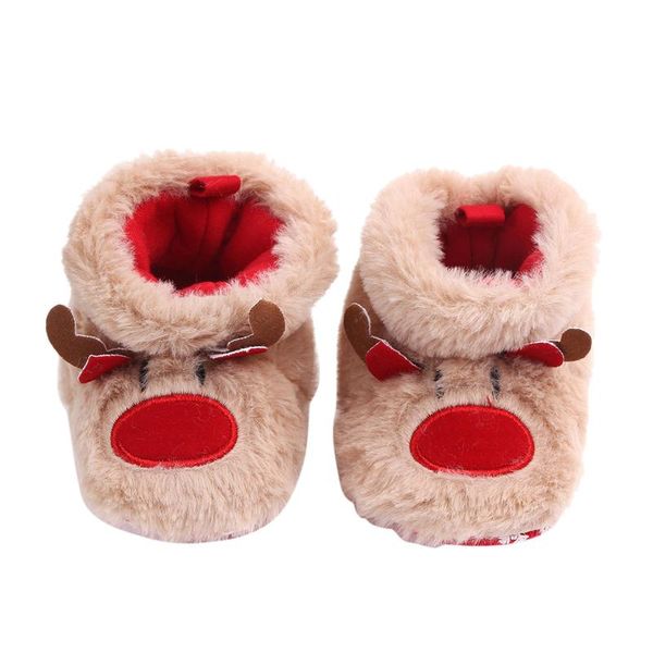 

first walkers winter baby girls boys keep warm shoes muply christmas elk anti-slip born toddler infant girl footwear