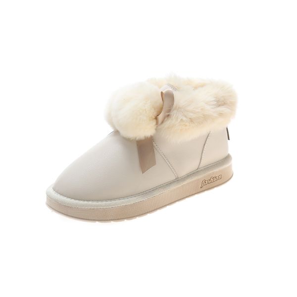 

winter snow boots flock in stock christmas gift low gang womens warm cotton padded waterproof pashm shoe luxury fashion lady warorwar yn51-8, Black