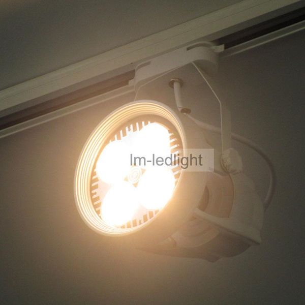 

led track lighting 30w in white / black head 85-265v bridgelux warm neture cold spotlight 10pcs/lot lights