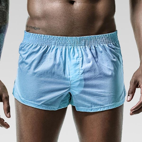 

underpants loose beachwear men swimming trunks mens beach boxers shorts mayo de praia homens maillot bain breathable bottoms a50, Black;white