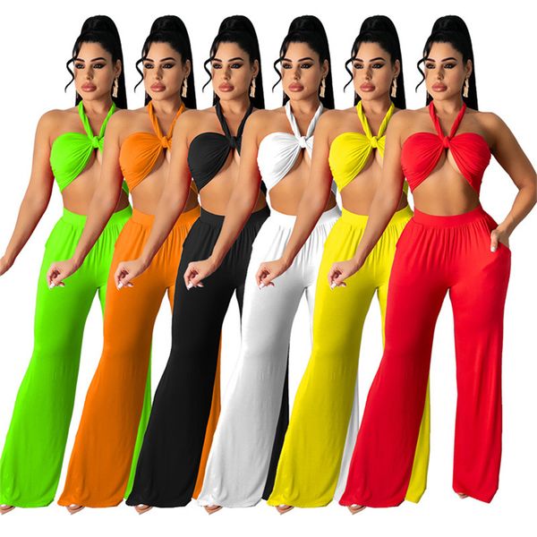 

women tracksuits two piece sets strapless t shirt+wide leg summer clothing bathing suits casual sweatsuit solid color outfits 4876, Gray