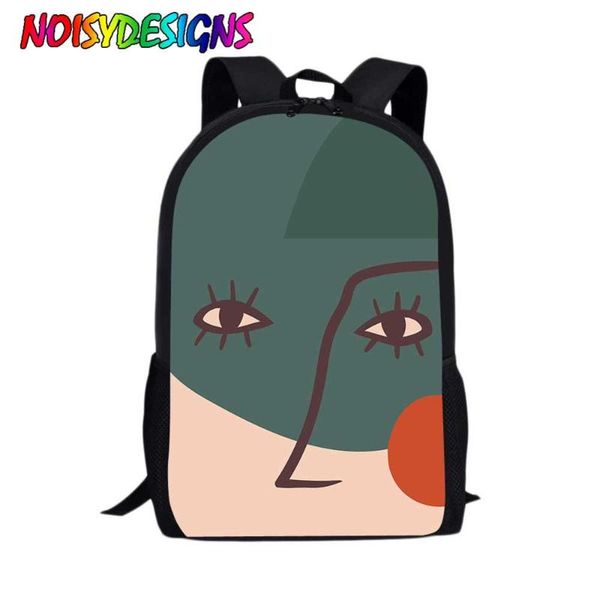 

school bags noisydesigns backpack for teenagers boys girls student color graffiti eyes abstract printing laptravel
