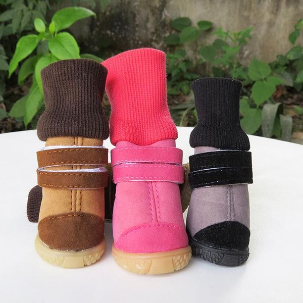 

cat costumes pet shoes dog high cotton-padded rubber sole russian liner thick warm