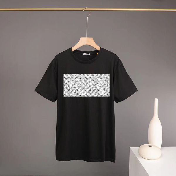 

2021 summer mens t shirt fashion simple pure cotton black and white couples clothing casual high-quality letter embroidery m-2xl, White;black