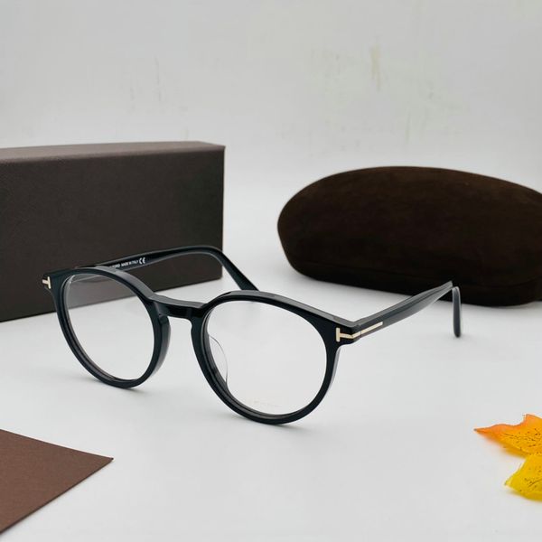 

luxury designer glasses vintage tom tf5524 optical eyeglasses frames fashion acetate women reading myopia prescription glasses men women sun, White;black