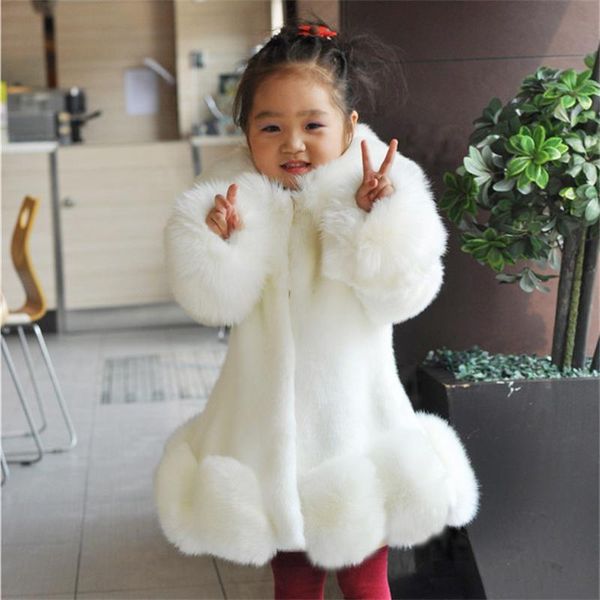 

jackets girls baby's kids coat jacket outwear 2021 sweet faux fur warm plus velvet thicken winter autumn outdoor fleece children's, Blue;gray