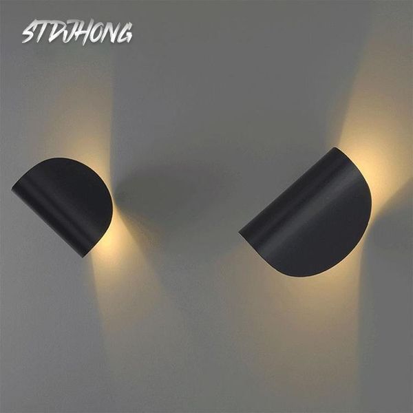 

wall lamp modern minimalist bedside can rotate led creative lamps aisle living room bedroom indoor decor