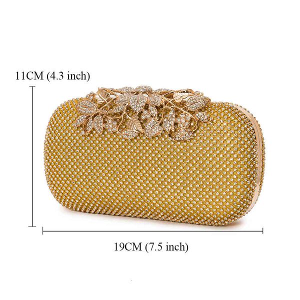 

evening bags fashion women day clutch bag for dinner leaf diamante hand party graduation valentines gift i1r7