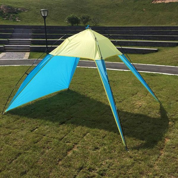 

tents and shelters camping awning waterproof uv canopy tent outdoors tourist beach shelter sun shade for fishing travel