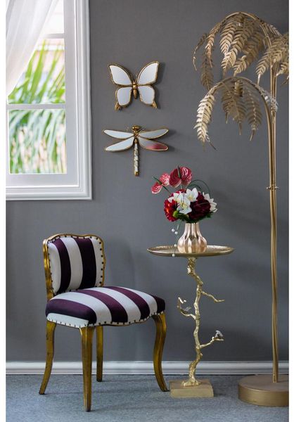 

mirrors retro gold butterfly dragonfly carved bedroom dressing makeup mirror bathroom home hanging wall decoration accessories