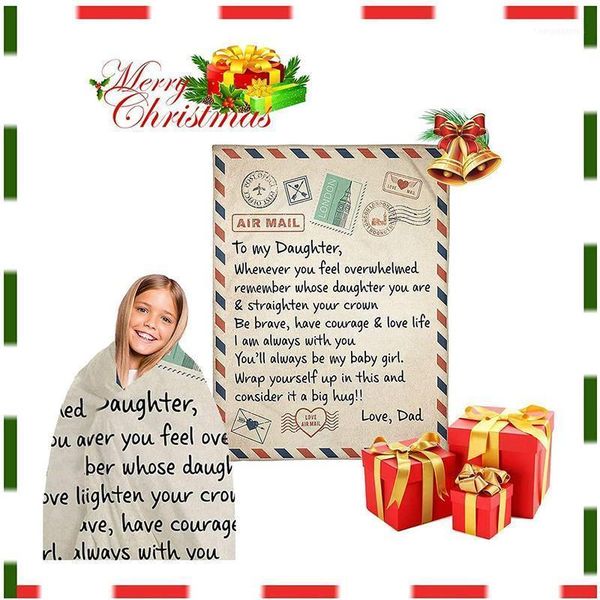 

dutch express love to my daughter funny character blanket 3d print sherpa on bed home textiles gift 0511