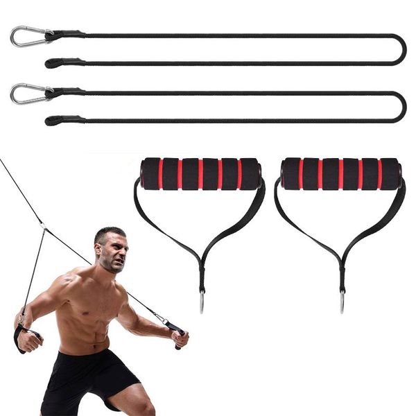 

fitness muscle training equipment trainer rope pull down high tension strength extensions home gym accessories with handles