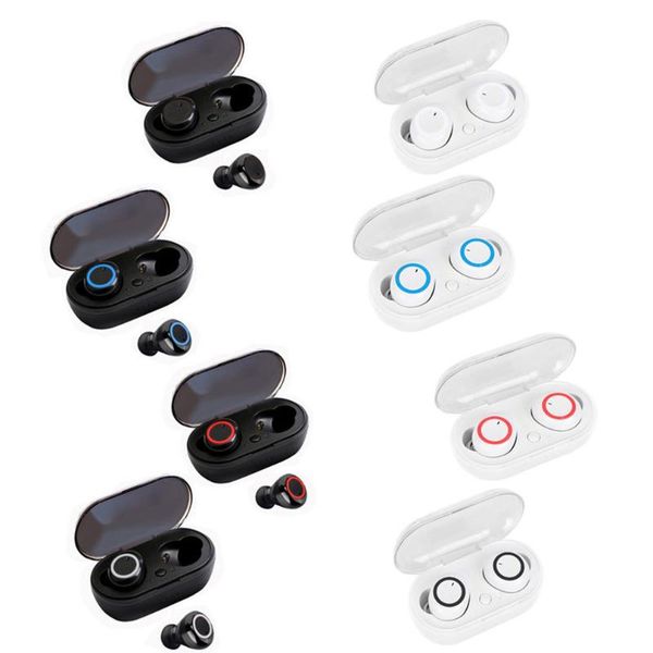 

sport wireless headphones with mic waterproof tws earphone 5.0 charge compartment earbud phone headset cell earphones