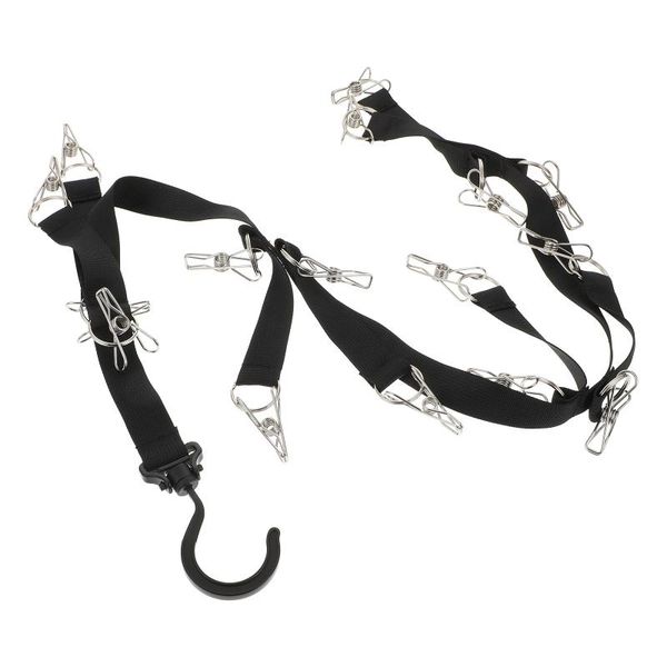 

hooks & rails 1 set durable hanging type storage hook simple punching toys clothes