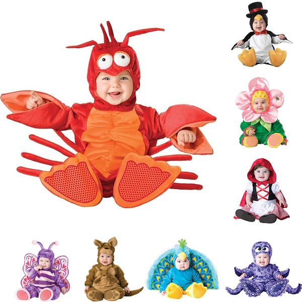 

mascot doll costume 0-3years baby boys girls cartoon monkey lions dog tiger rompers kids party role play dress up outfit halloween costume, Red;yellow