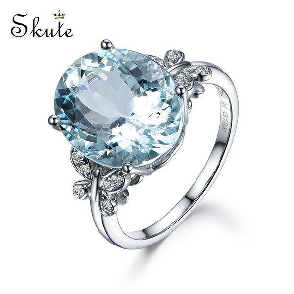 

cluster rings skute natural mystic blue cubic zirconia ring shining crystal silver butterfly finger for women wedding engagement jewelry, Golden;silver