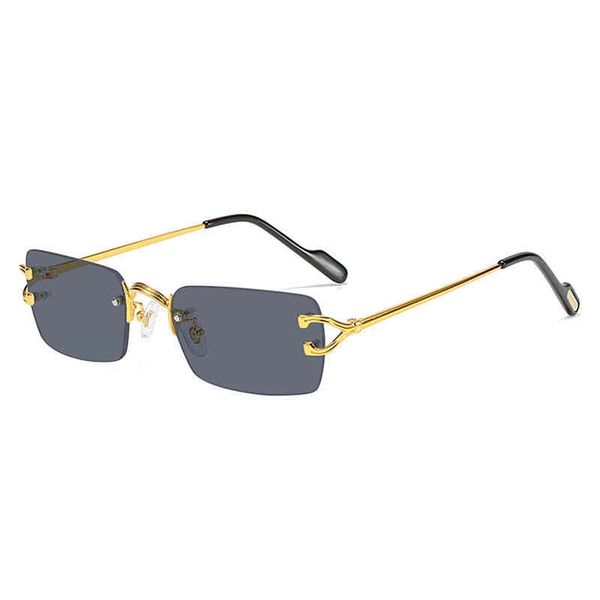 

75% off online shop new style card family personalized frameless street p show sunglasses men's and women's sunglasses, White;black