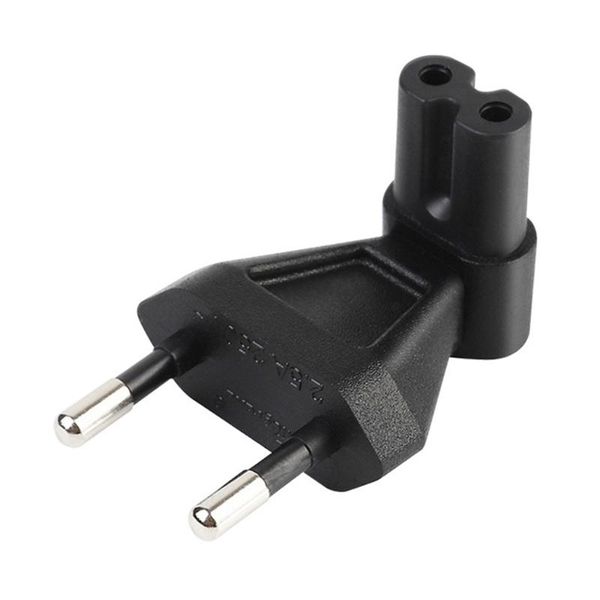 

smart power plugs eu mains cable adapter plug to iec320 c7 right angle 250v/10a portable computer converter