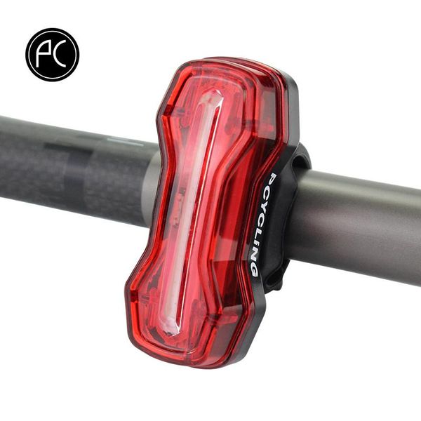 

pcycling bicycle light usb charge highlight cob led 120lm taillights front mtb ipx6 waterproof accessories bike lights