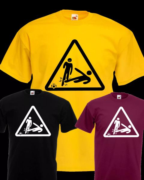 

t-shirt danger tackle de rossi tattoo boca bomber soccer ball or leg, White;black