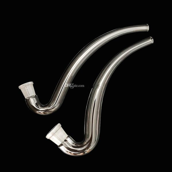 Adattatore J-Hook in vetro vintage narghilè 10mm 14mm 18mm maschio femmina per tubo dell'acqua bong piattaforma petrolifera può inserire il logo del cliente tramite DHL UPS