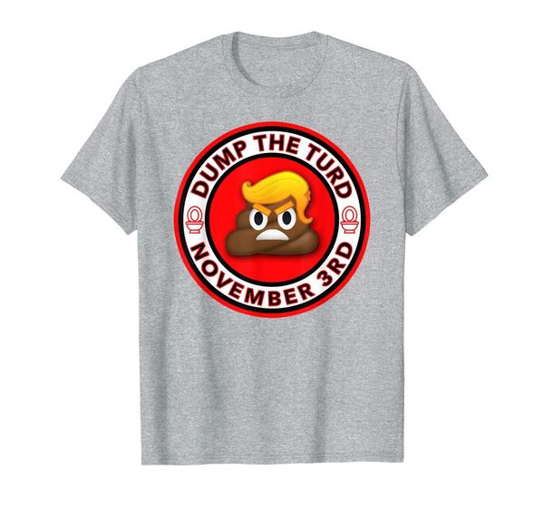 

dump the turd november 3rd t-shirt, White;black