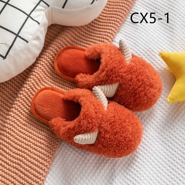 

warm cotton slippers for female lovers indoor non-slip plus plush thick sole cx5 h0827, Black