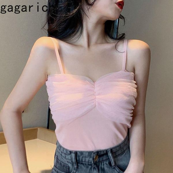 

women's vests gagarich sleeveless off shoulder camis vest women lace patchwork bottom tank summer 2021 mutlicolor wild, Black;white