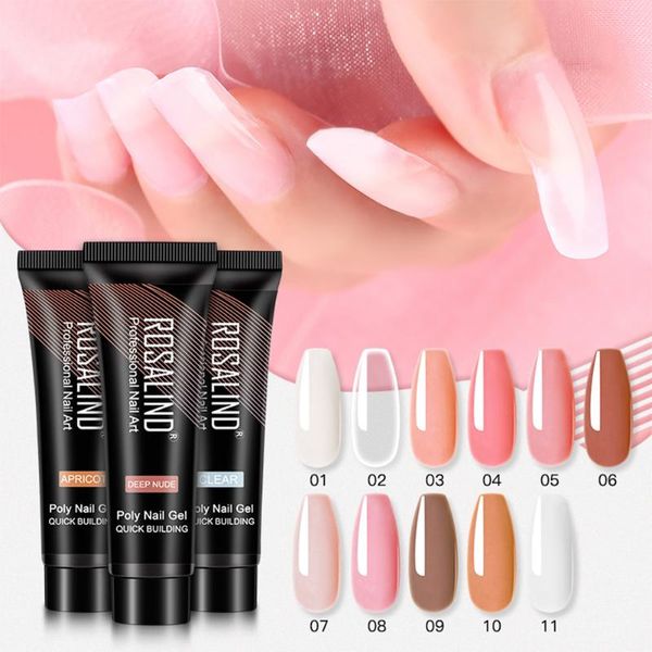 

nail gel art extension glue 15ml crystal light therapy quick paper polish, Red;pink