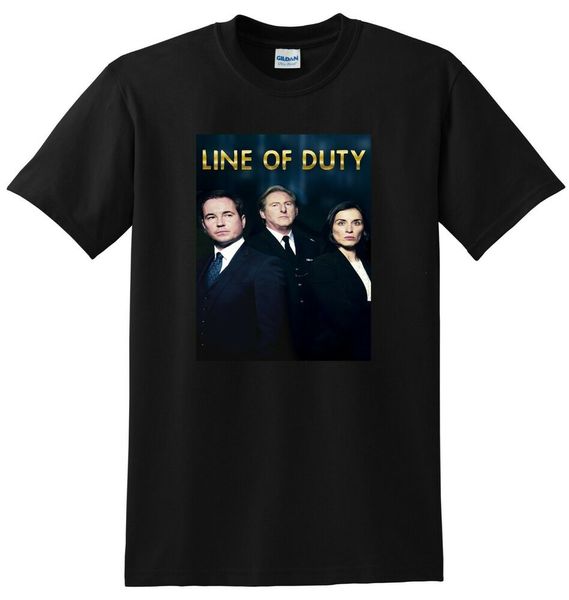 

line of duty t shirt tv show season 1 2 3 4 5 small medium large or xl, White;black