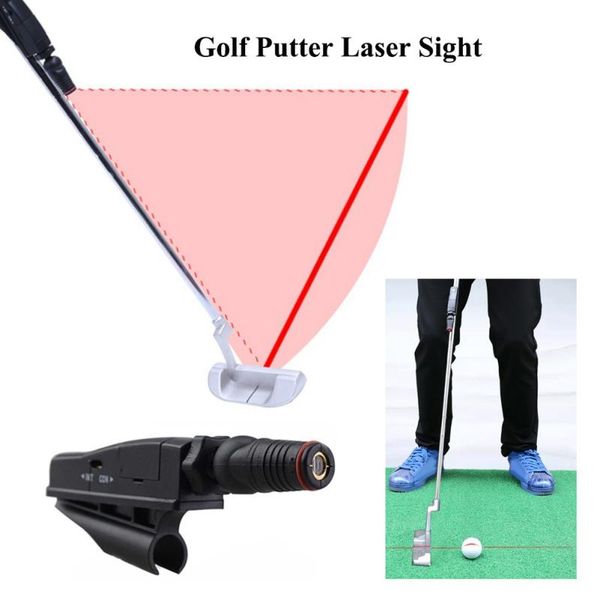 

golf training aids putter sight pointer putting practice indoor aim line corrector