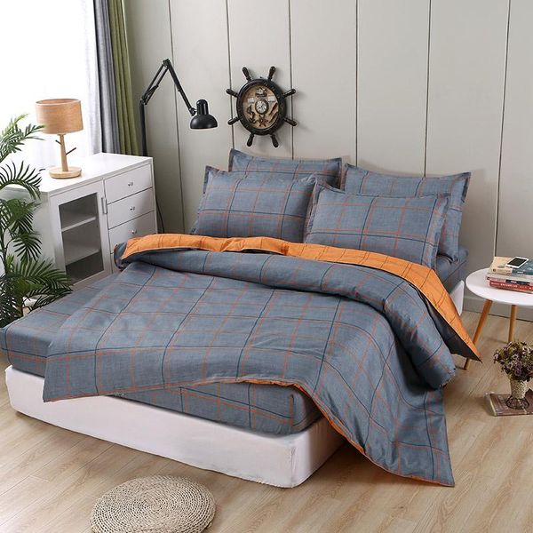 

bedding sets fashion fitted set 4pcs/set bed duvet cover + sheet +pillowcase summer bedclothes home cotton&polyester
