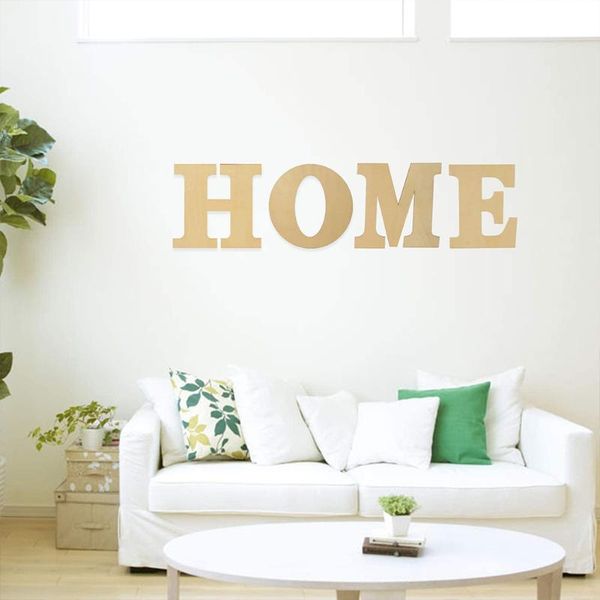

novelty items 4pcs wooden letter english alphabet diy personalised design art craft 3d letters on wall home decoration