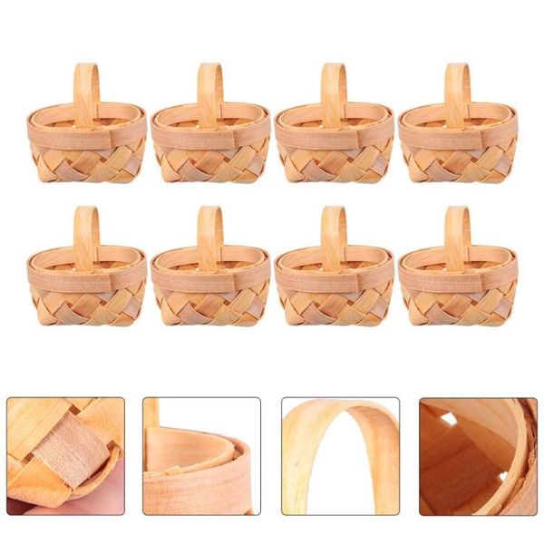 

storage baskets 8pcs wedding basket candy woven mini gift for decor