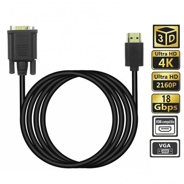 

-compatible to vga cable adapter connector hd tv pc monitor video accessories 2021 audio cables & connectors