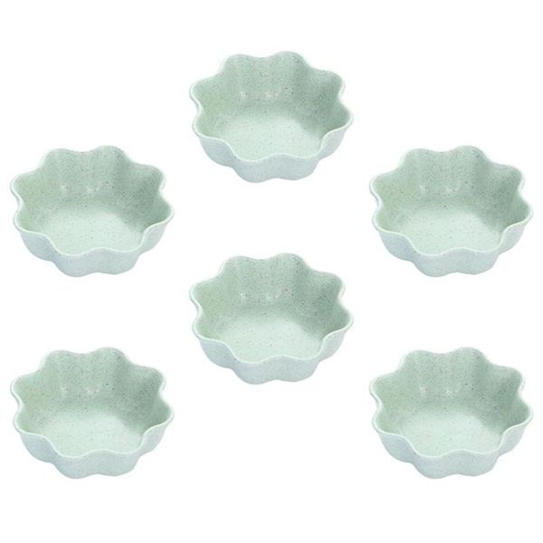 

6pcs household kitchen saucer creative sauce seasoning dish snack plates dishes &