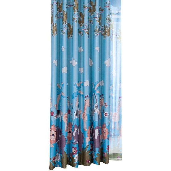 

animal park blackout cloth cartoon curtain bedroom balcony finished custom & drapes