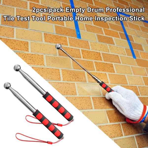 

hand tools 2pcs/pack hollowing empty drum sound detection hammer inspection tool thickened rod test