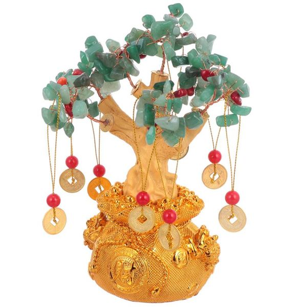 

1pc fortune tree ornament office money housewarming gift decorative objects & figurines