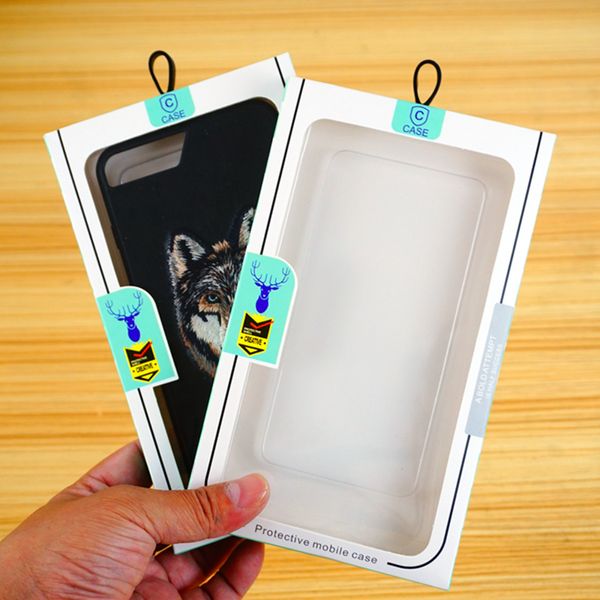 300 pcs Capa de telefone Universal Embalagem de varejo para iPhone 12 11PRO XR XS Max 6s 7 8 Plus Phone Capas Cartão PVC Blister Box