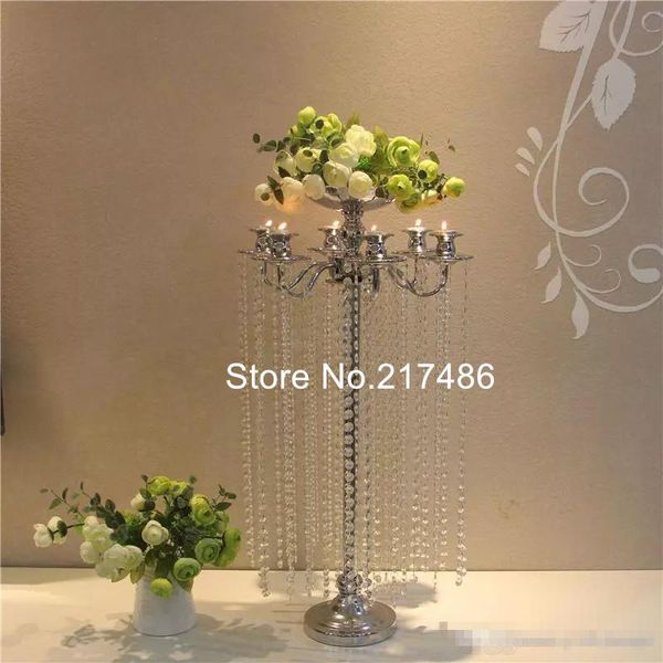 

party decoration china factory sell crystal cylinders for wedding flower stand