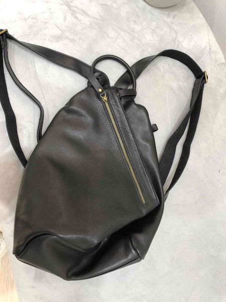 

leather handmade forest leather backpack for men and women