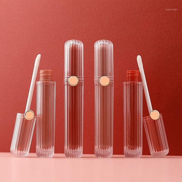 

10pcs 5ml refillable bottles round lip containers lipgloss packaging cosmetic container storage & jars